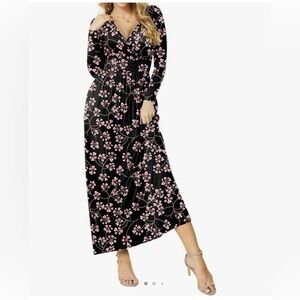 CATHY Women's Dresses Deep V-neck Empire Waist Long Brand New w/ Tags Size 2XL